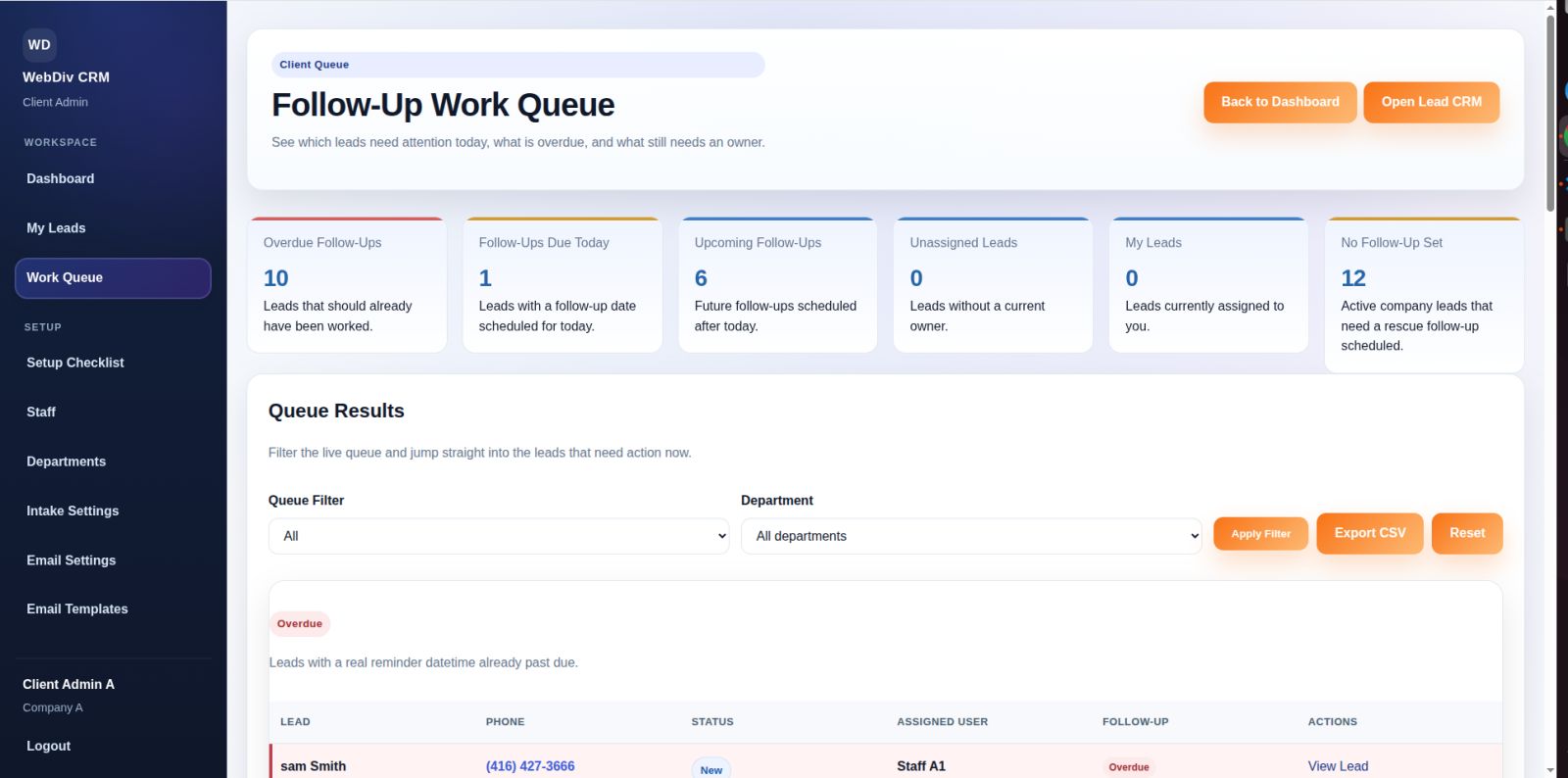Featured WebDiv website project screenshot 2